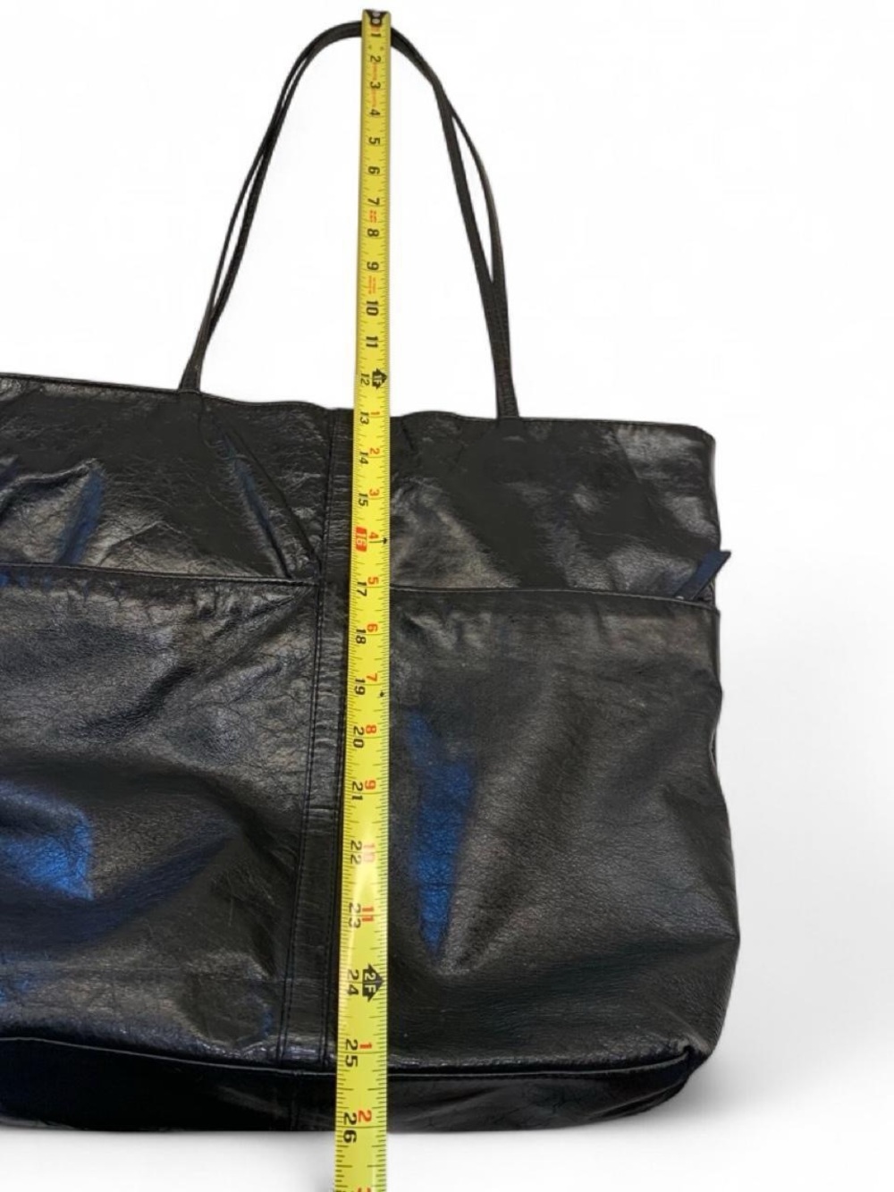 Latico Black Tote Shoulder Bag Zip‎ Closure Floral Lined Inner Pockets - Picture 7 of 16